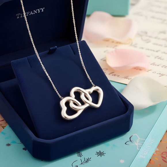 Tiffany & Co Triple Heart 16" Necklace - Picture 2 of 6